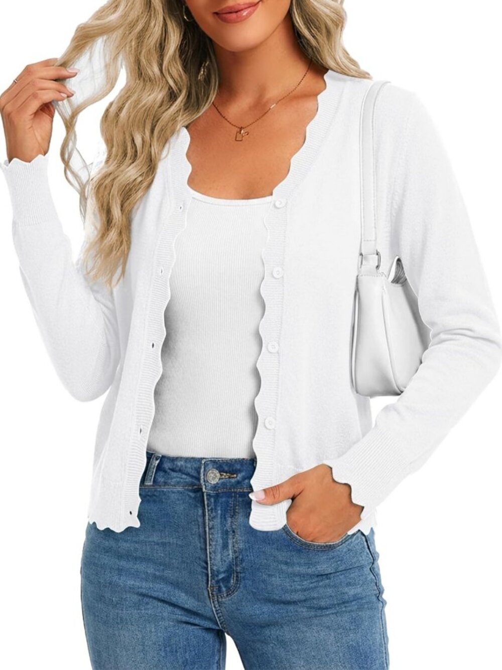 Lightweight Trendy Cardigan Sweater for Women, Sizes S-XL, Perfect Layering